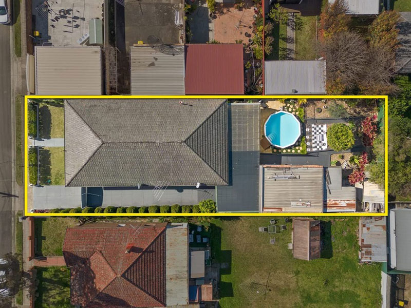 Buyers Agent purchase in Orchard St, Croydon - Aerial View